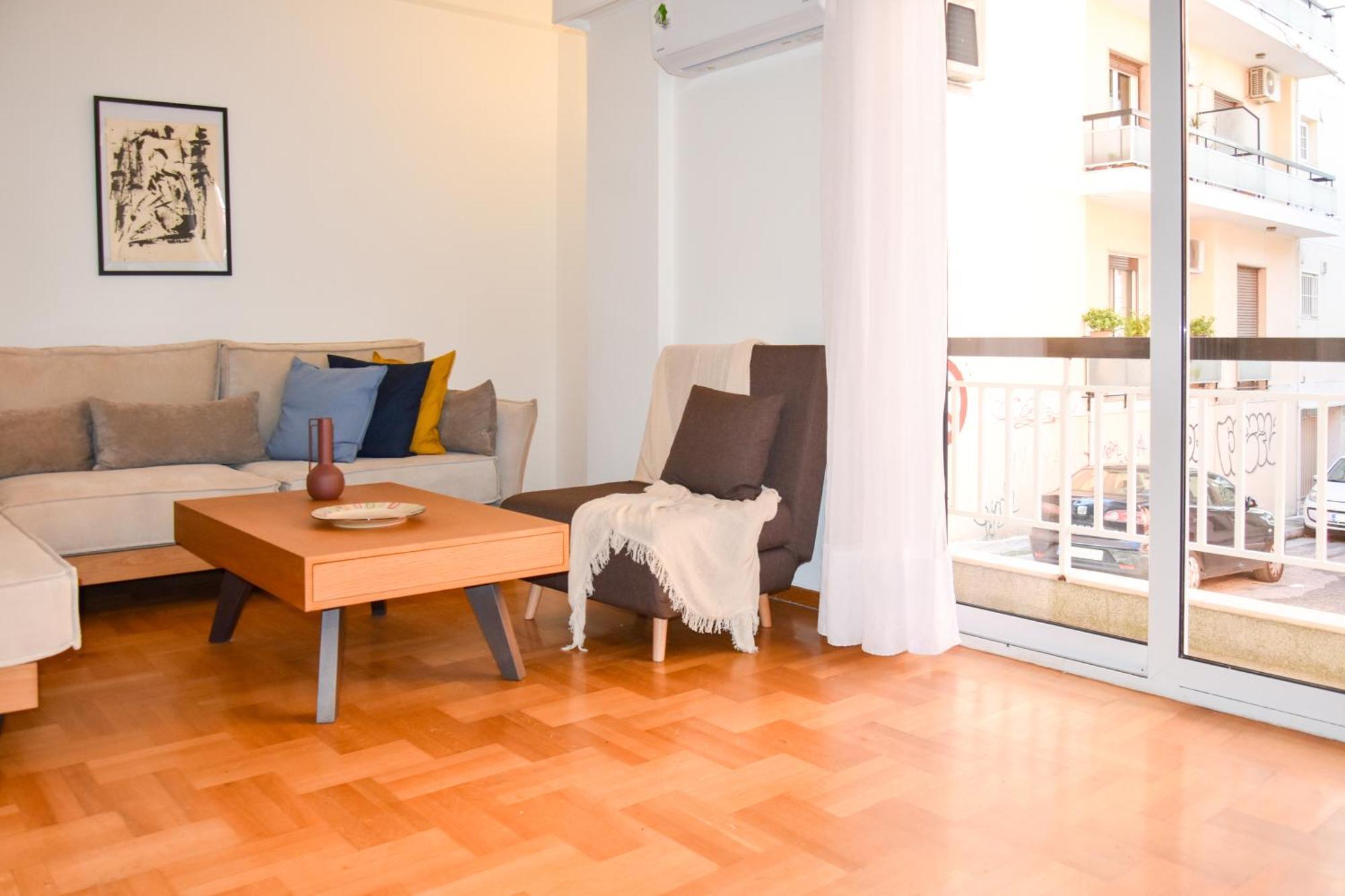 Spacious Modern Apartment In Pagkrati Афины Экстерьер фото